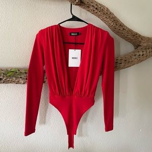 Revolve’s Sexy Nookie Red Bodysuit